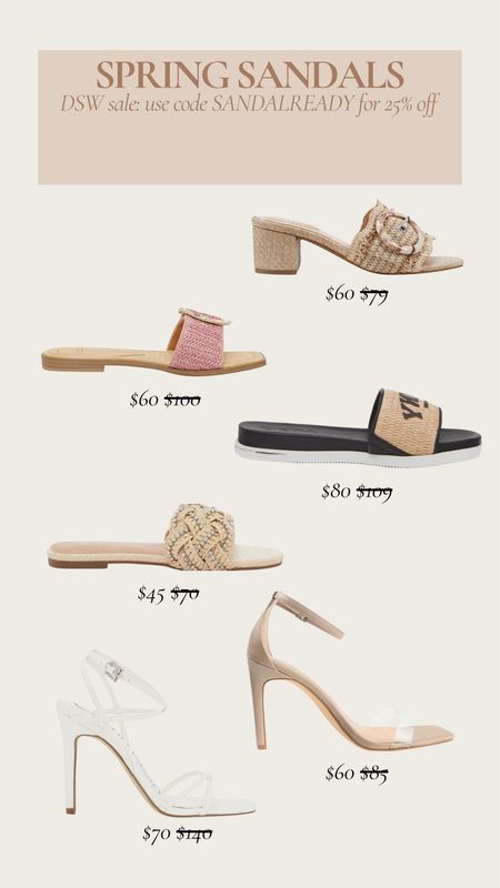 DSW sandal sale! Use code: SANDALREADY to get 25% off on select styles! 

Dsw, spring shoes, trending shoes, raffia sandals, heel sandals, spring style 

#LTKshoecrush #LTKSeasonal #LTKstyletip