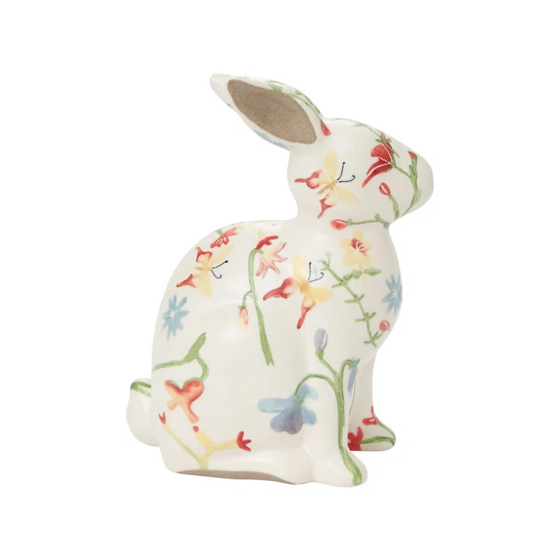 Reno Flower Fields Bunny Figurine | Wayfair North America