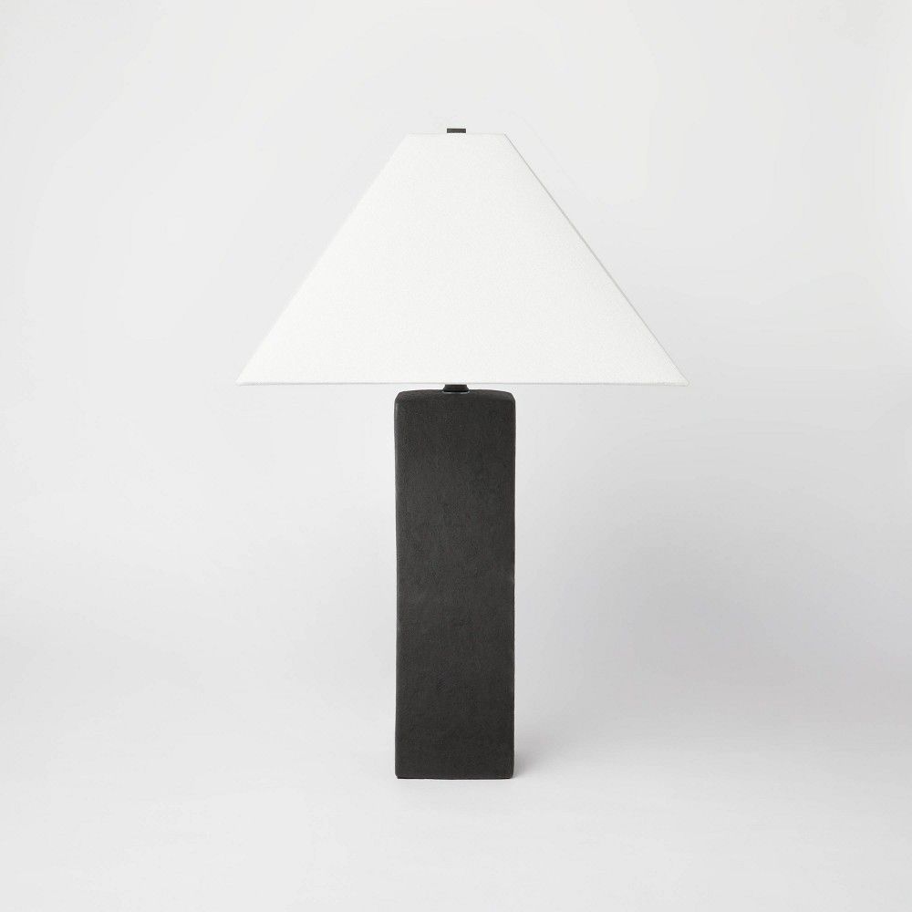Square Table Lamp with Tapered Shade Black - Threshold designed with Studio McGee | Target