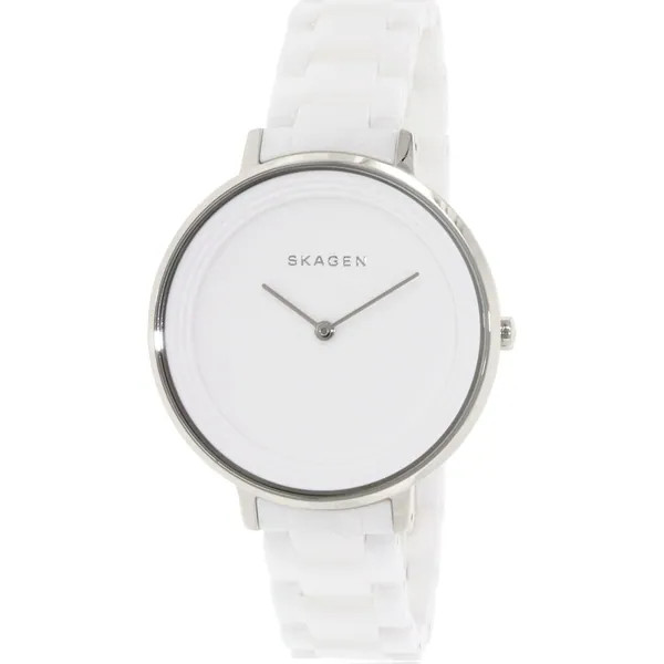 Skagen Women's Ditte SKW2300 White Ceramic Quartz Watch | Bed Bath & Beyond