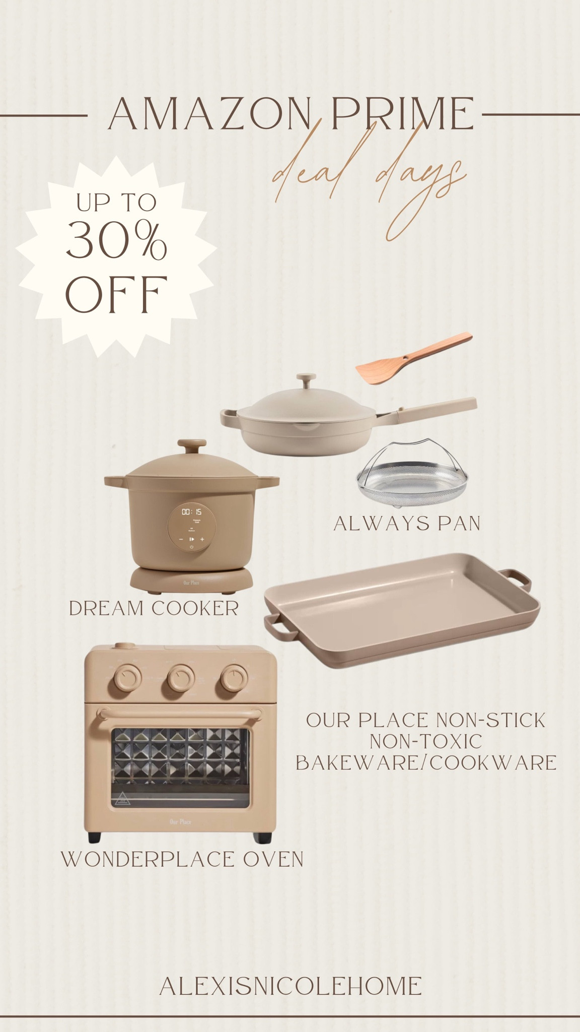 Amazon prime deal on the Our Place cookware & bakeware! Up to 30% off! 

#LTKxPrimeDay #LTKHome #LTKSaleAlert