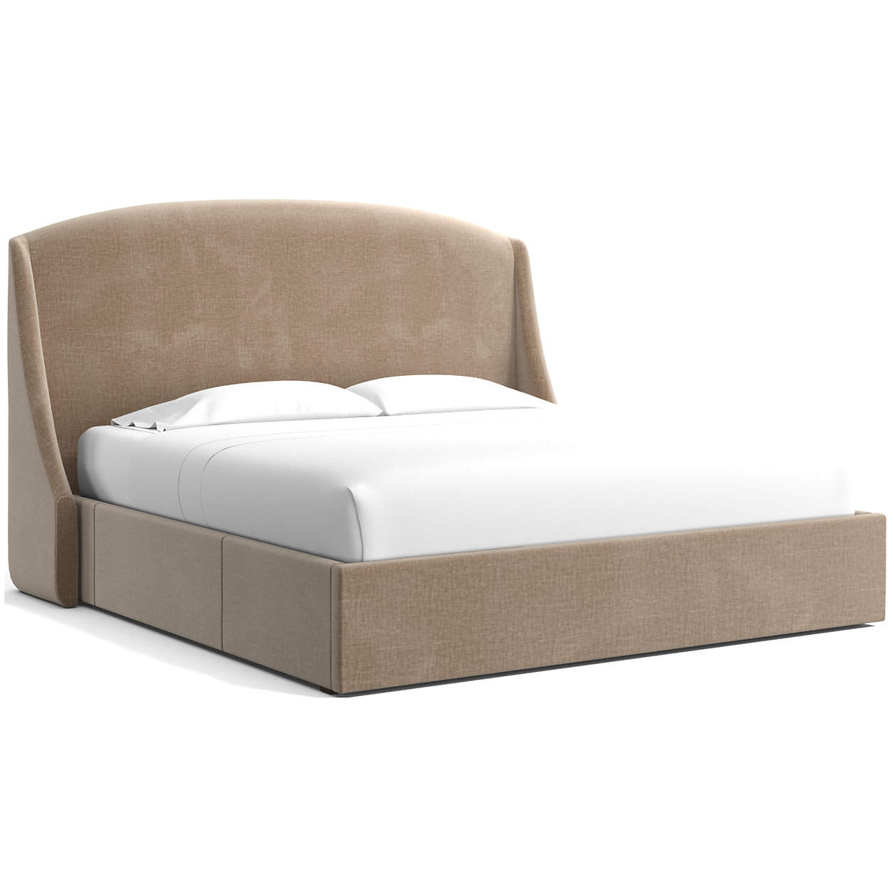 Lafayette Upholstered King Storage Bed + Reviews | Crate & Barrel | Crate & Barrel