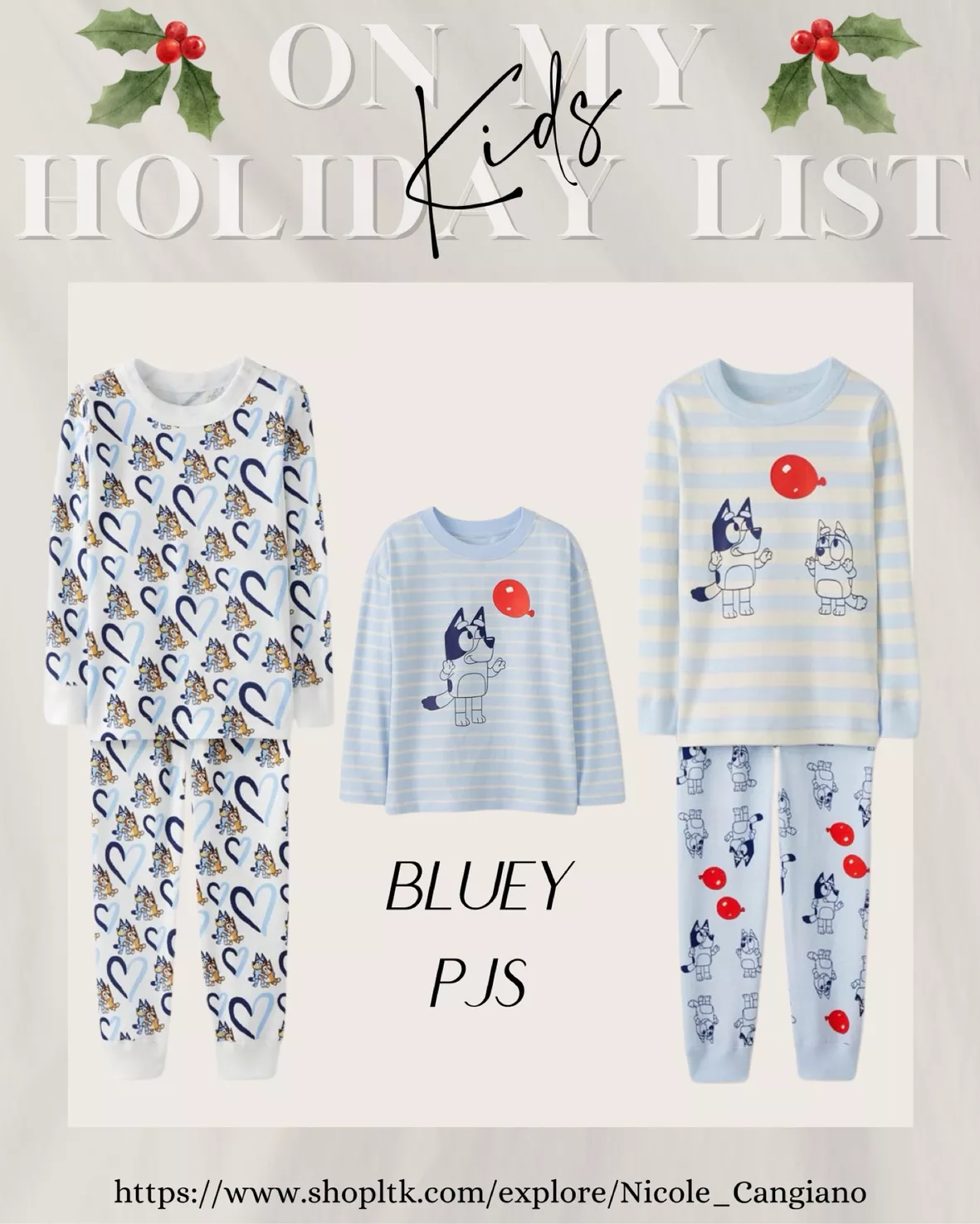Bluey Long John Pajama Set curated on LTK