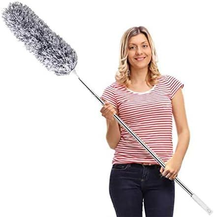 DELUX Microfiber Feather Duster Extendable Duster with 100 inches Extra Long Pole, Bendable Head ... | Amazon (US)