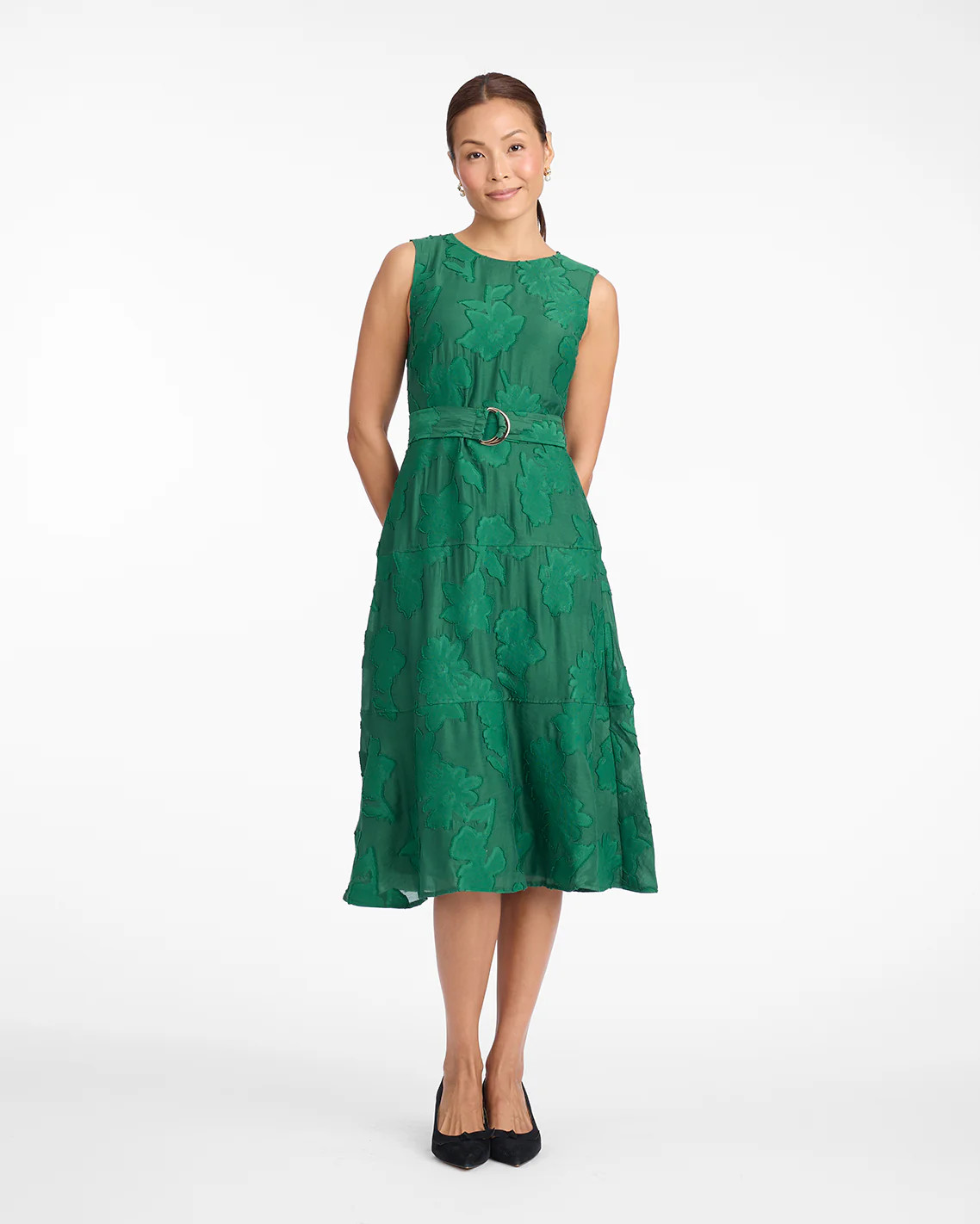 Elliston Midi Dress in Jacquard | Draper James (US)