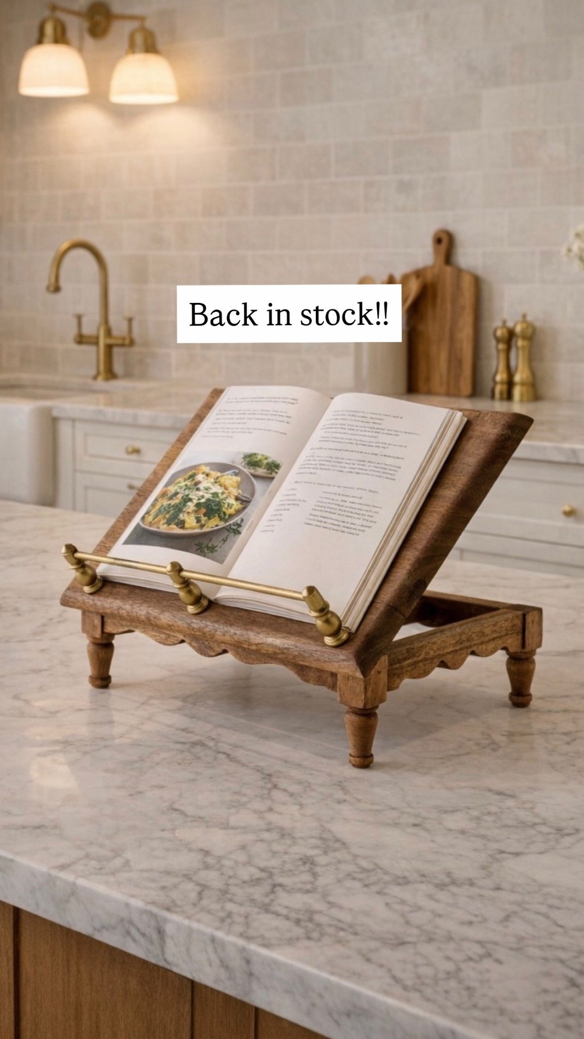 This cookbook holder is gorgeous! Folds down to double as a stand! I need this for my kitchen counter 
Counter decor, kitchen decor, kitchen counter

#LTKHome