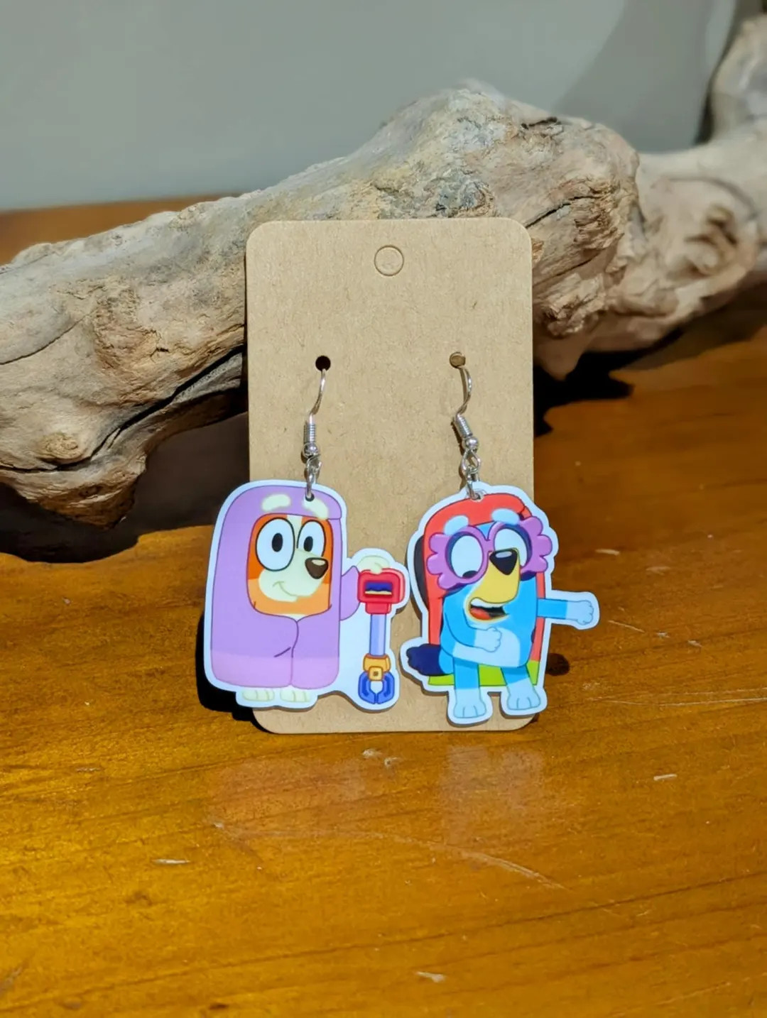 Bluey Earrings, Here Come The Grannies!, Handmade Dangles, Fun Australian TV Character Jewellery | Etsy (Global)