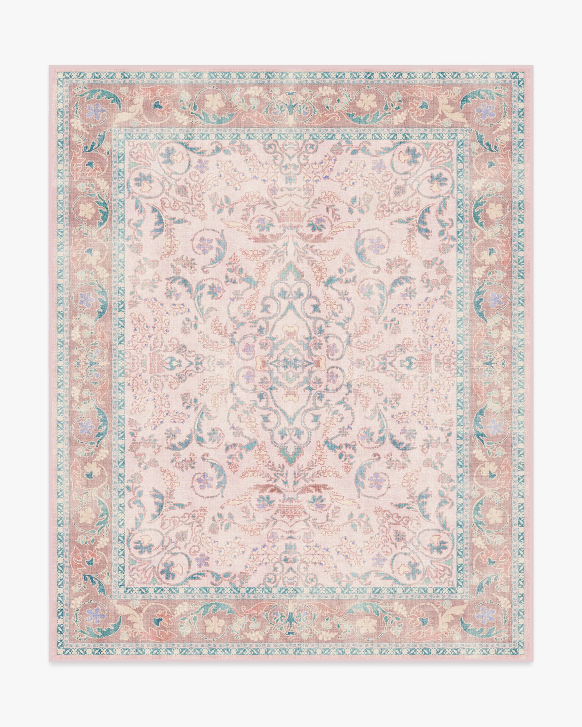 Fit For A Queen Soft Rose Rug by Bridgerton | Ruggable US | Ruggable