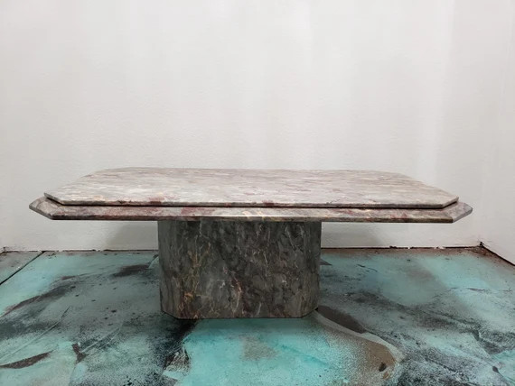 Tiered Octagon Marble Coffee Table | Etsy (US)