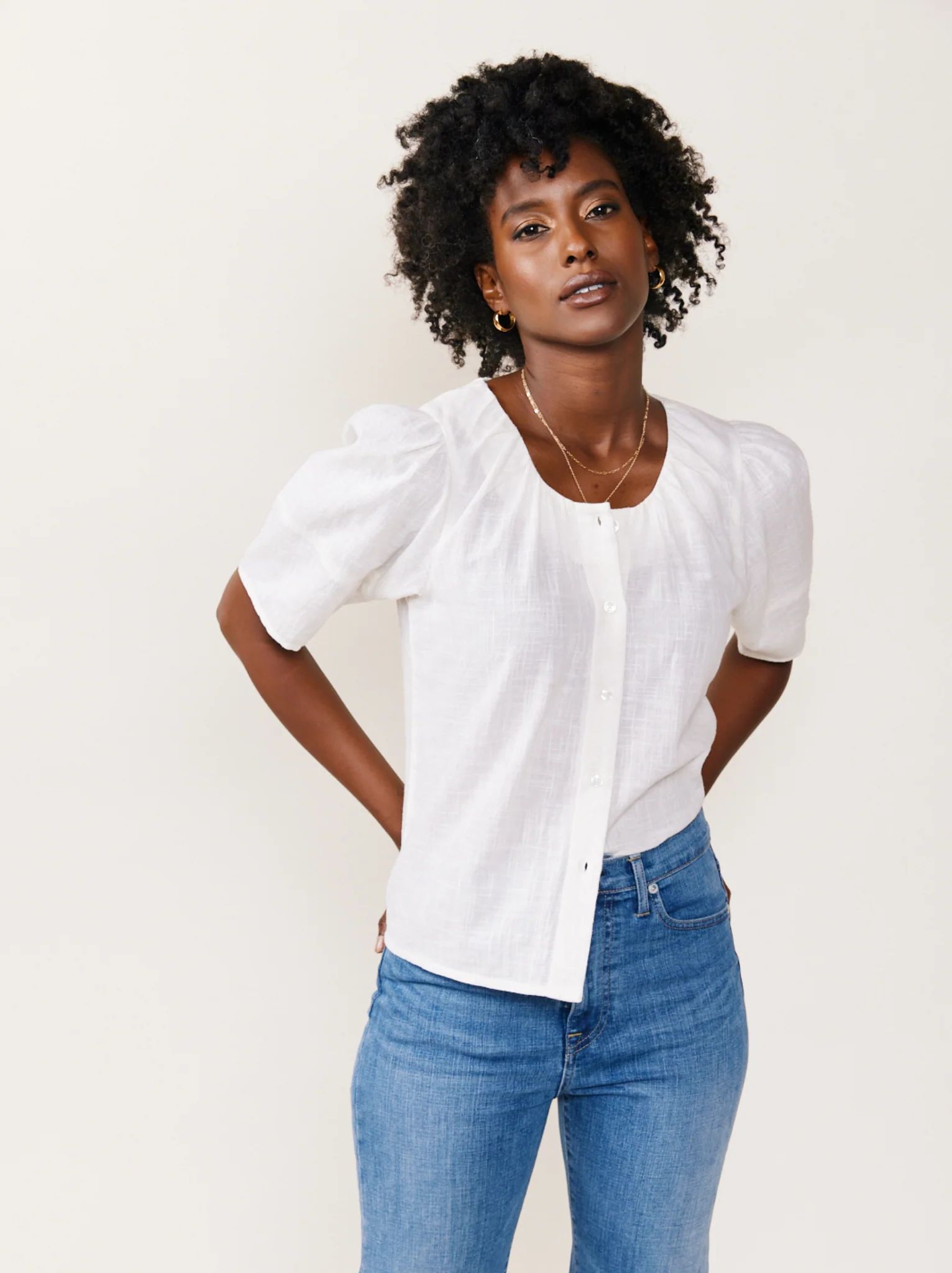 Flossie Button Down Top | ABLE Clothing