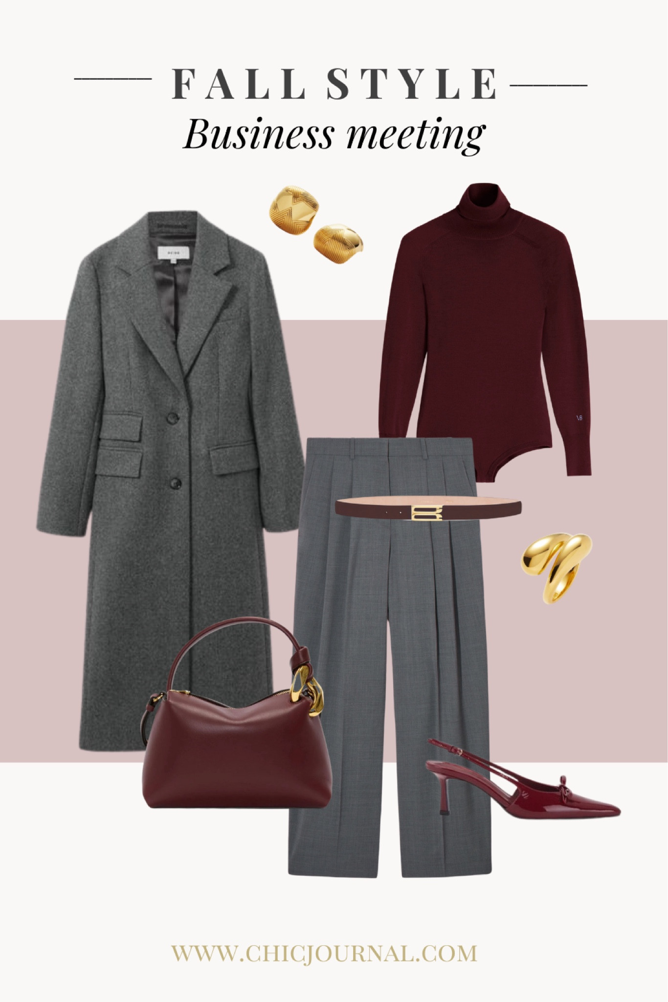 Autumn work outfit for business meeting 