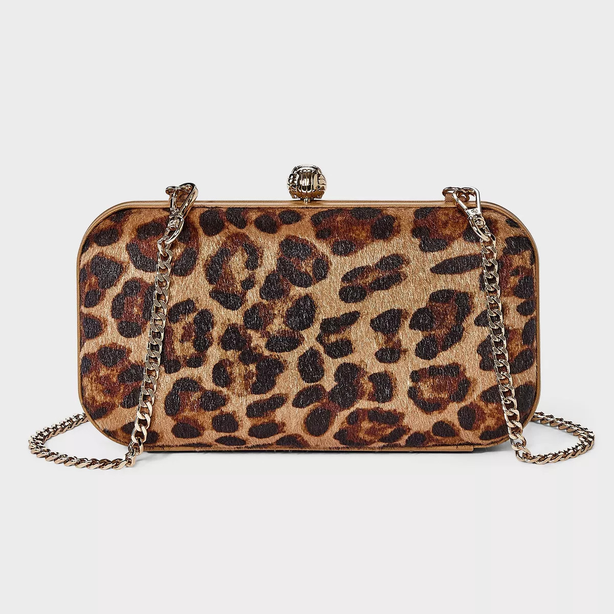 Minaudiere Clutch Crossbody Bag - A New Day™ Leopard | Target
