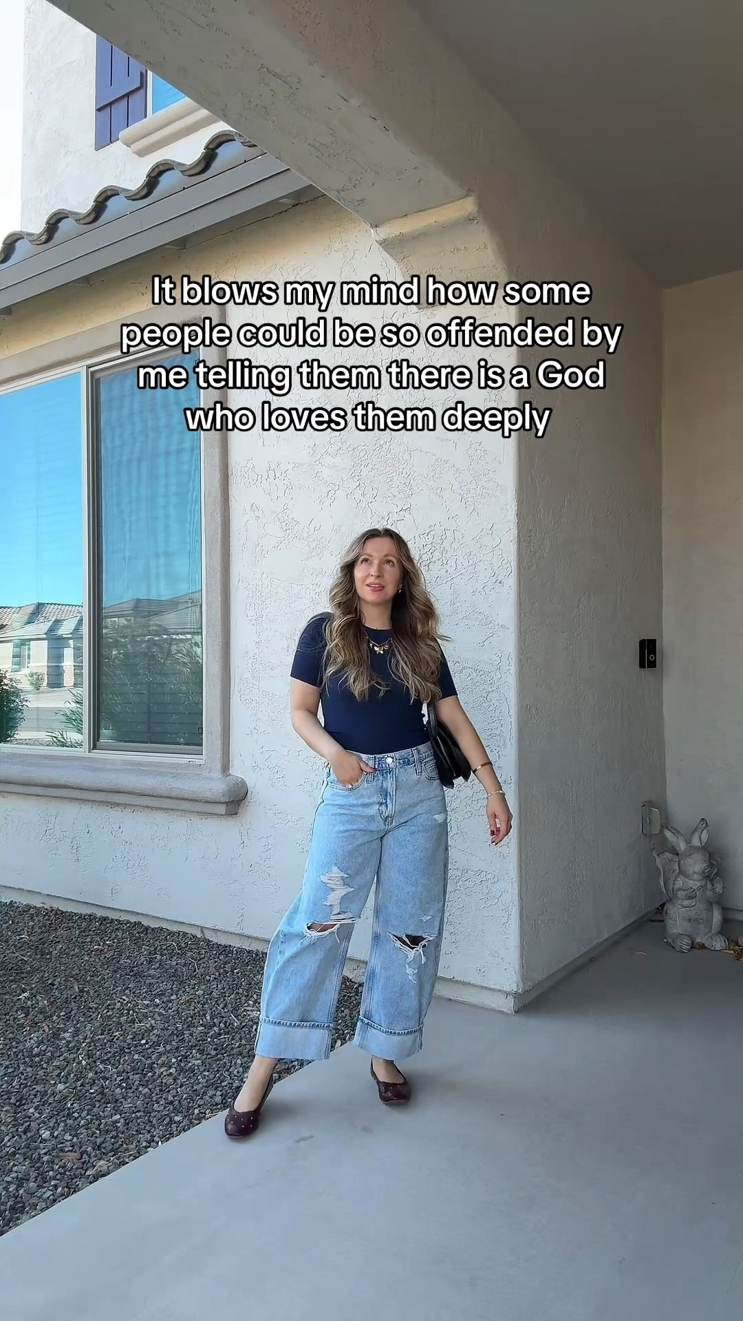 Styling barrel jeans for fall! Wearing size 27 petite in distressed finish with light wash, size 5 studded narrow. Ballet flats, size xs petite modern Closeknit tee in navy and my favorite strawberry charm necklace ! Size up one for barrel denim bc they fit best that way 

Fall outfit 
Gap jeans 
American Eagle 
Parisian style 
Chic outfit 
Classic style
Capsule Wardrobe 

#LTKSaleAlert #LTKStyleTip #LTKPetite