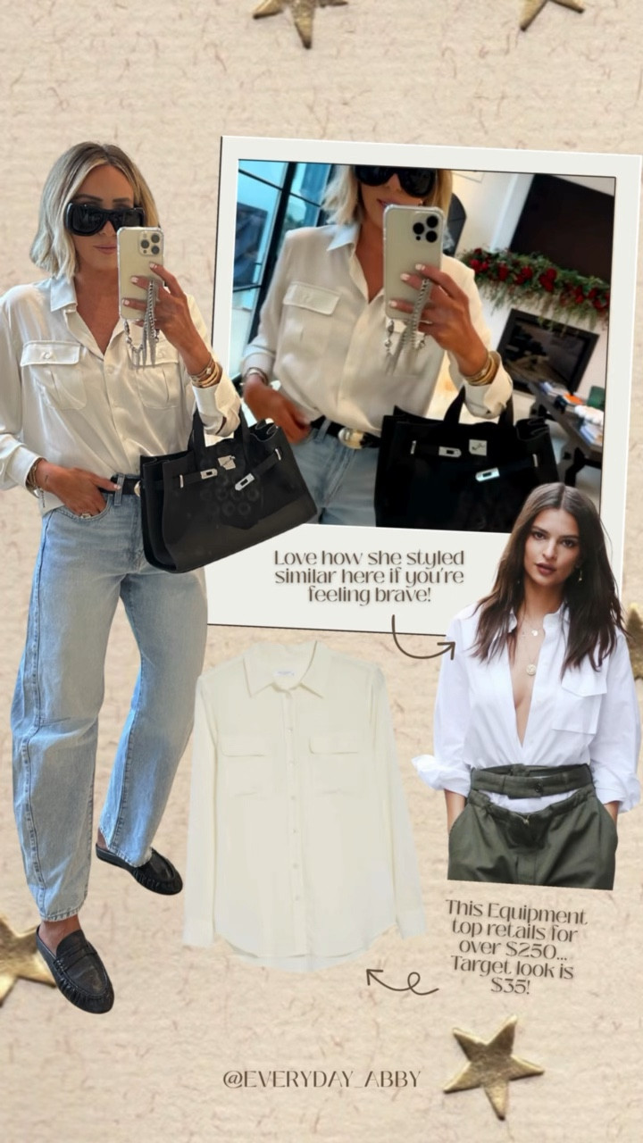 $35 is a steal for this satin Target shirt, run don’t walk to the link! 🎯@Target 

#LTKootd #LTKgrwm