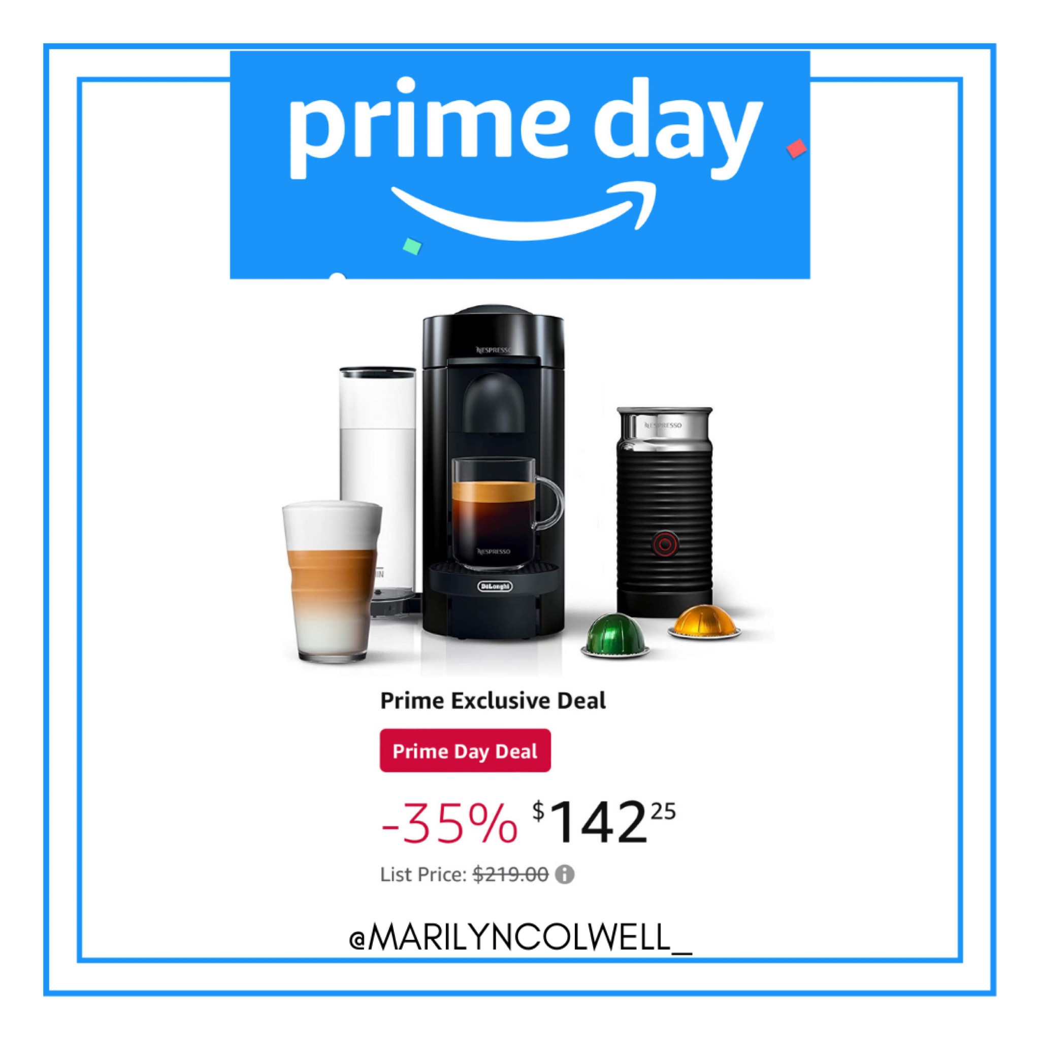 Amazon Prime Day Deals🫶🏻

Nespresso Machine, Keurig, coffee makers, Amazon home finds, Amazon prime

#LTKxPrimeDay #LTKsalealert #LTKhome