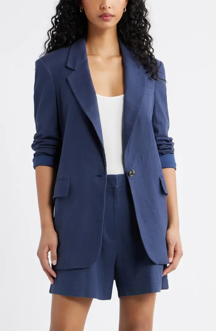 Everyday Linen Blend Blazer | Nordstrom