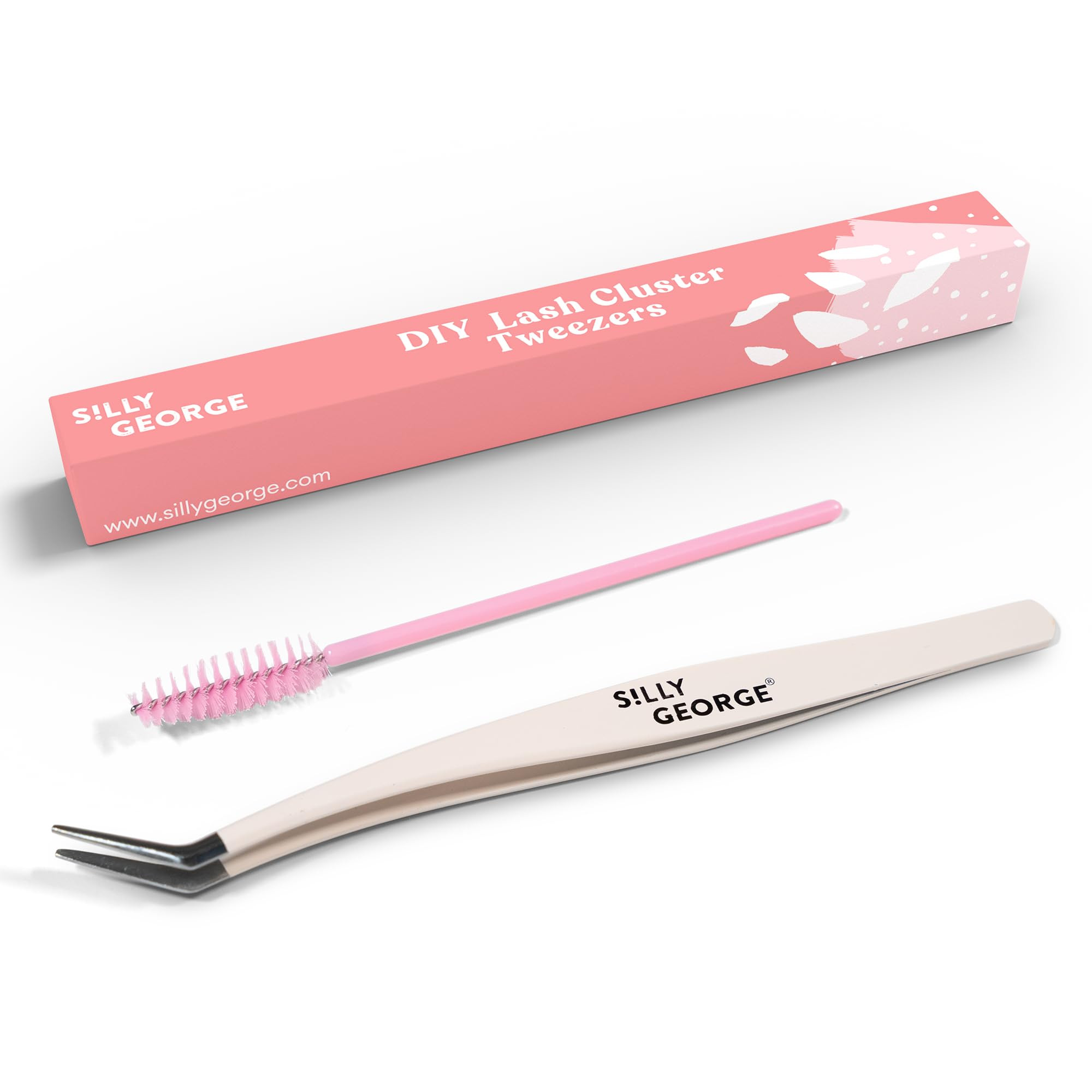 Silly George Pop-On Lashes Placement Tool + Spoolie - Precision DIY Cluster Lash Extension Tweeze... | Amazon (US)