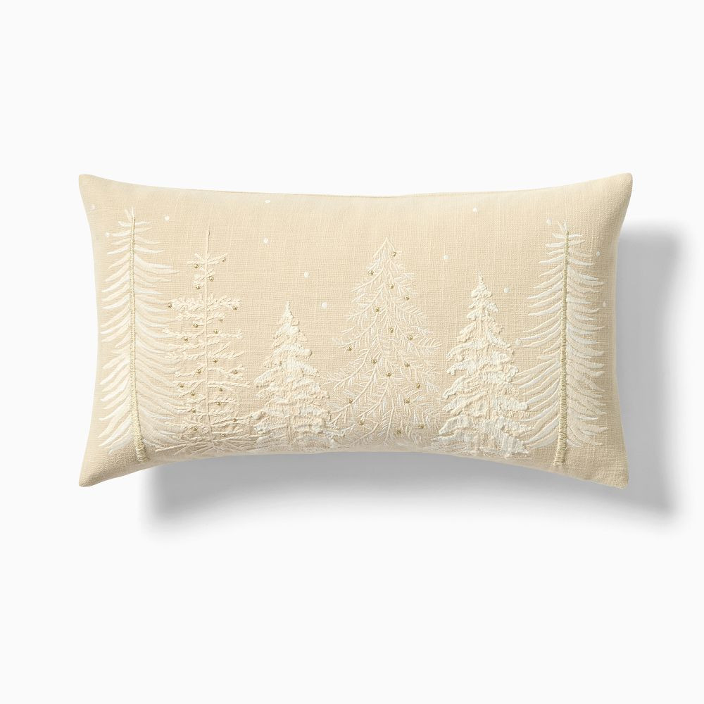 Textural Trees Pillow Cover | West Elm (US)