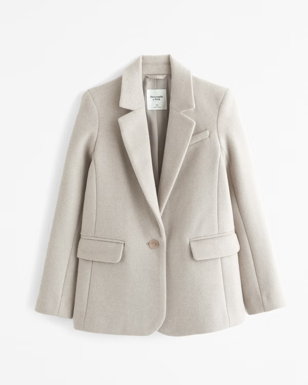 Wool-Blend Blazer | Abercrombie & Fitch (UK)