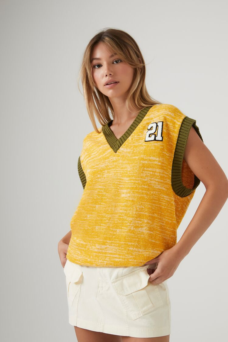 Marled Colorblock Sweater Vest | Forever 21 (US)