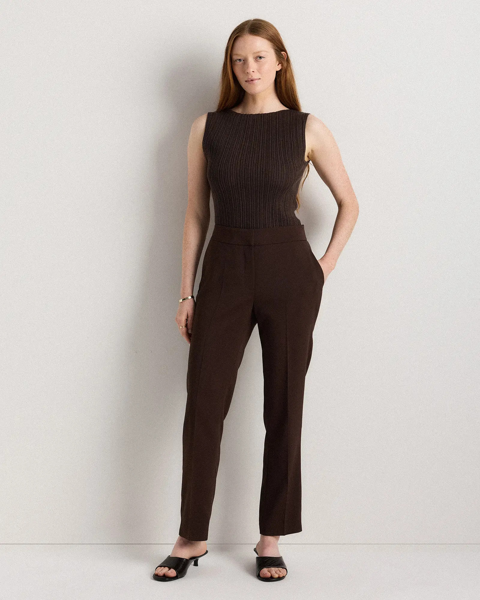 Stretch Crepe Ankle Pants | Quince