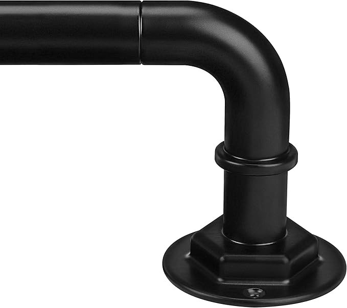 Curtain Rods for Windows 16 to 88 Inches Adjustable Blackout Wrap Around 1 Inch Diameter Curtain ... | Amazon (US)