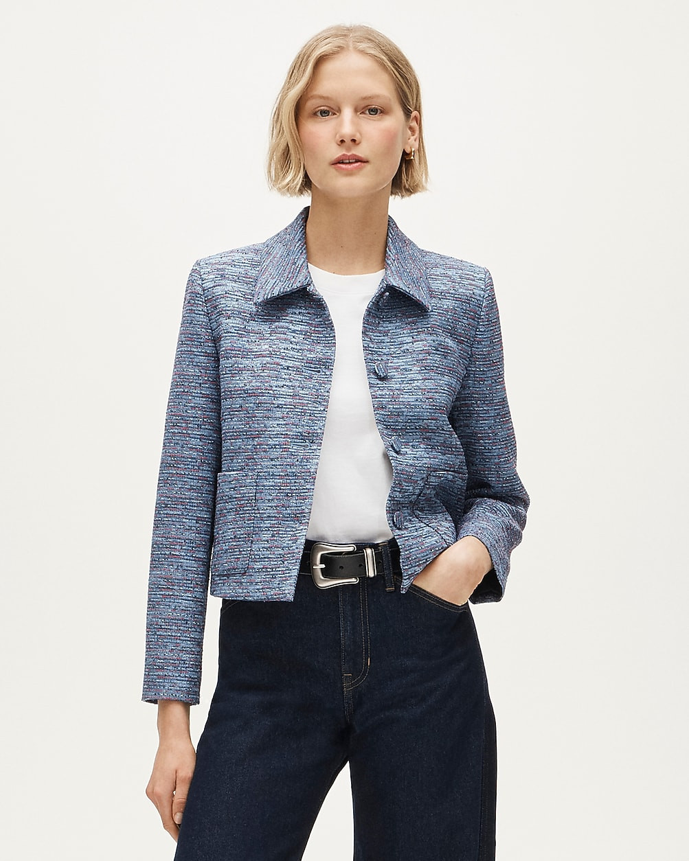 Cropped lady jacket in tweed | J. Crew US