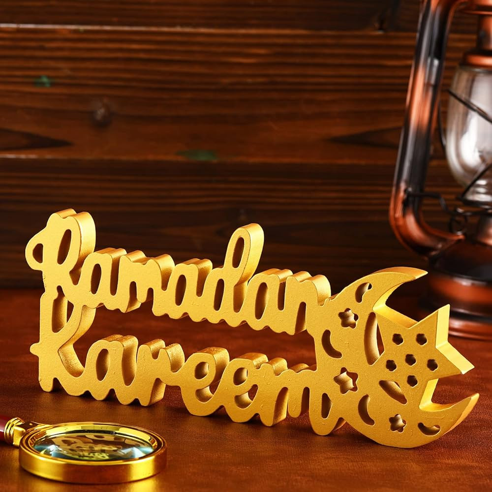 Ramadan Table Decor Ramadan Wood Sign Ramadan Mubarak Sign Ramadan Mubarak Wooden Ornament Ramada... | Amazon (US)