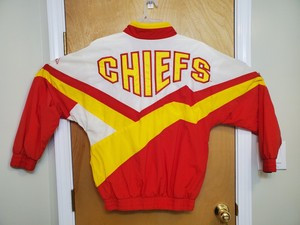 Kansas City Chiefs Apex One NFL Pro Line Jacket M RARE Vintage Spell Out Embroid  | eBay | eBay US