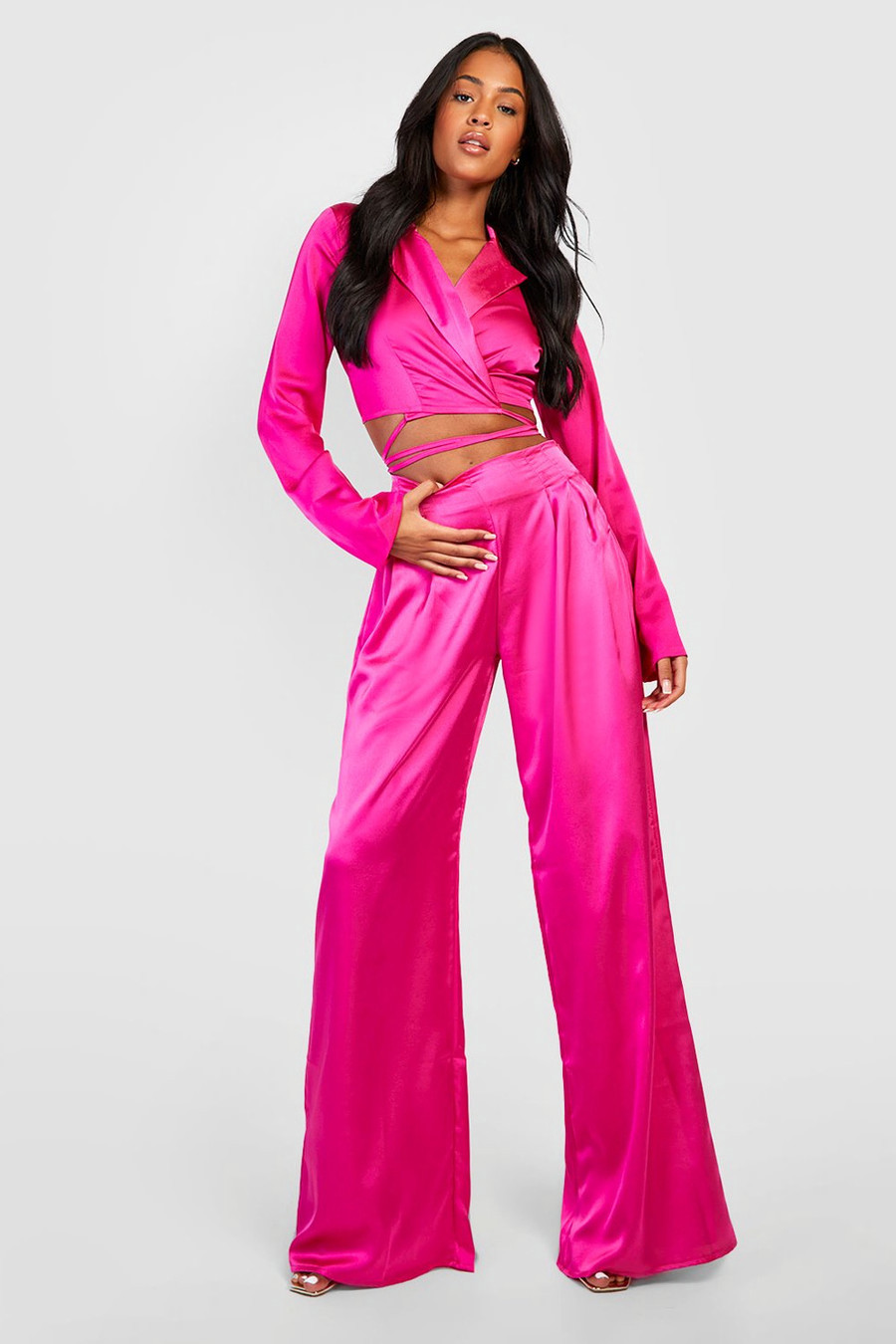 Tall Wide Leg Trouser | Boohoo.com (US & CA)