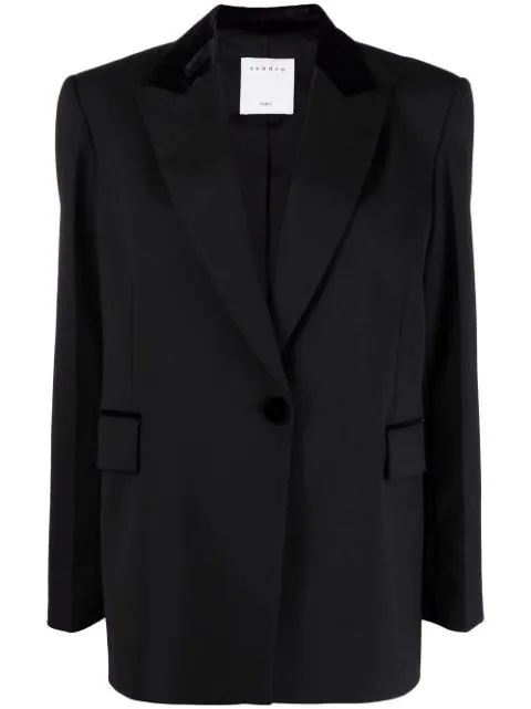 oversized single-breasted blazer | Farfetch (UK)