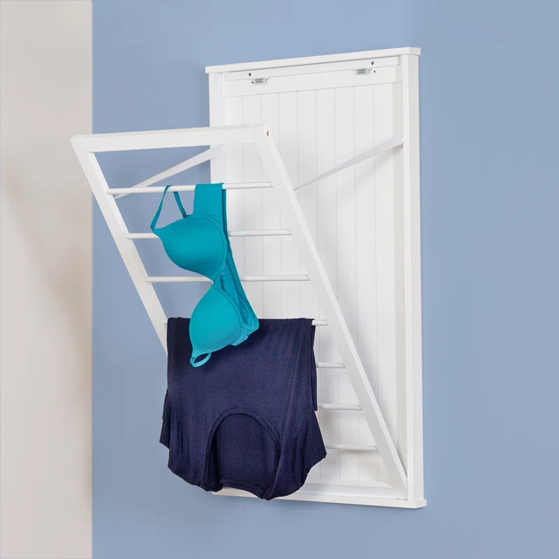 Wood Foldable Wall-Mounted Drying Rack | Wayfair North America