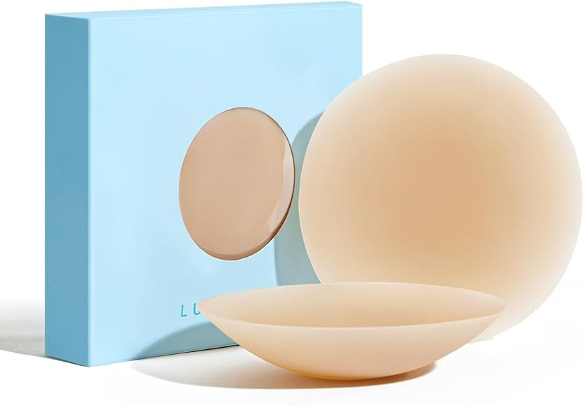 LUCKMEEY Nipple Covers For Women Hypoallergenic Sticky Bra Sticky Adhesive Silicone Nipple Pastie... | Amazon (US)