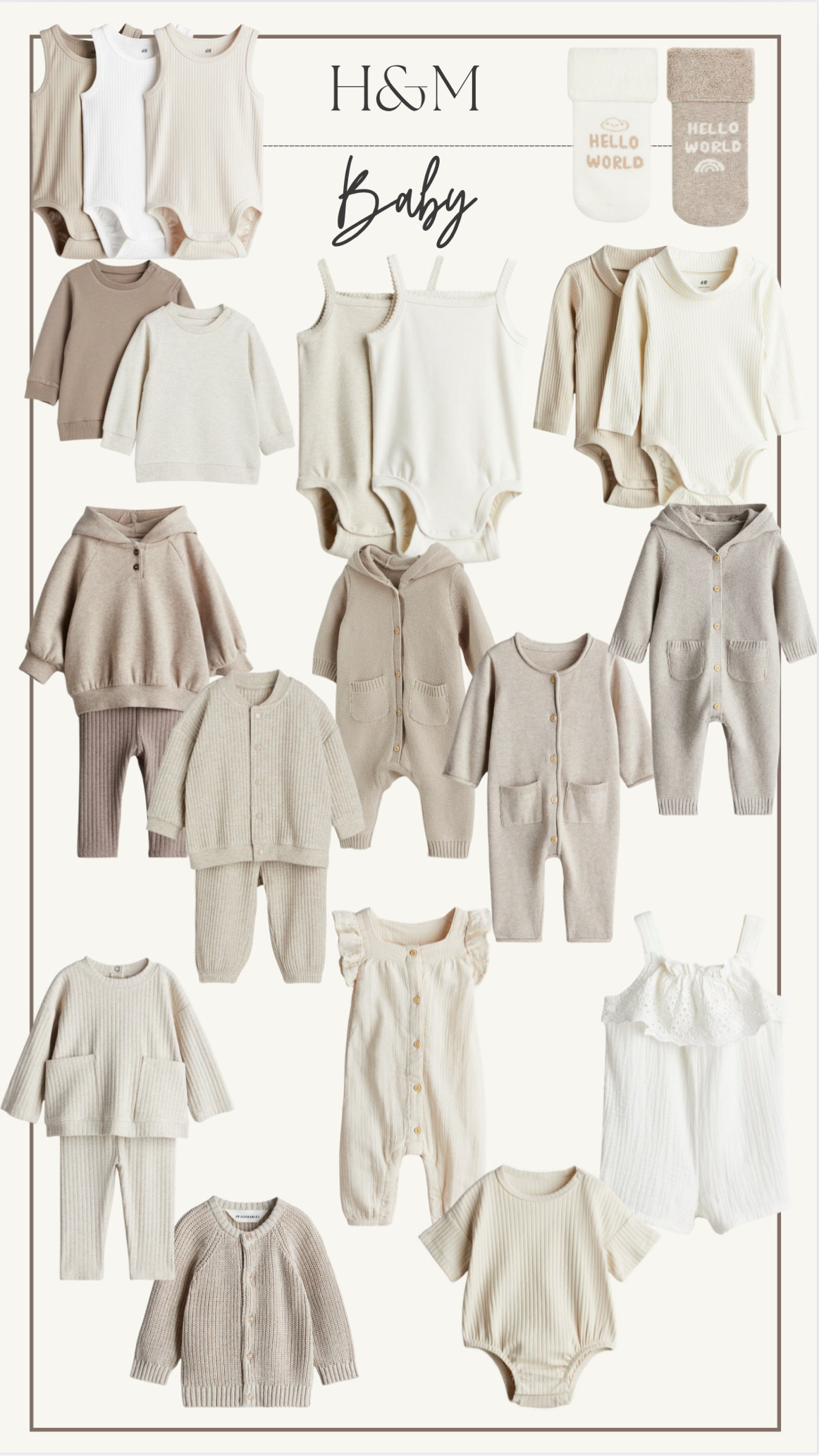 Give me all the neutrals and cozy baby clothes. In need of a baby shower gift, new clothes for your little one, or just because. H&M is the place to go with so many affordable options! 

#ootd #neutral #babyclothes #babyshower #showergift  

#LTKBump #LTKFamily #LTKBaby