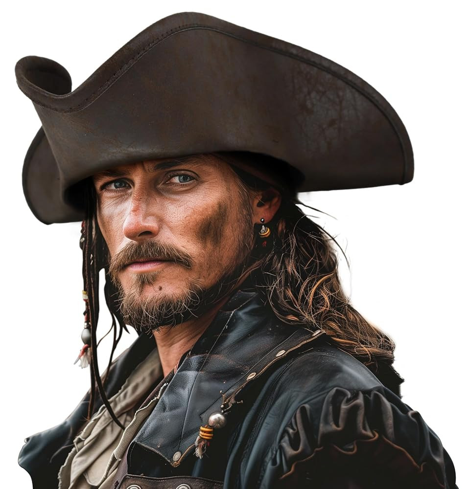 HOMELEX Pirate Hat for Women & Men Colonial Tricorn Halloween Adult Revolutionary war Costume Acc... | Amazon (US)