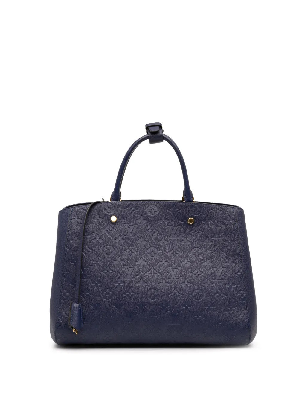 Louis Vuitton Pre-Owned 2015 Monogram Empreinte Montaigne GM satchel - Blue | Farfetch Global