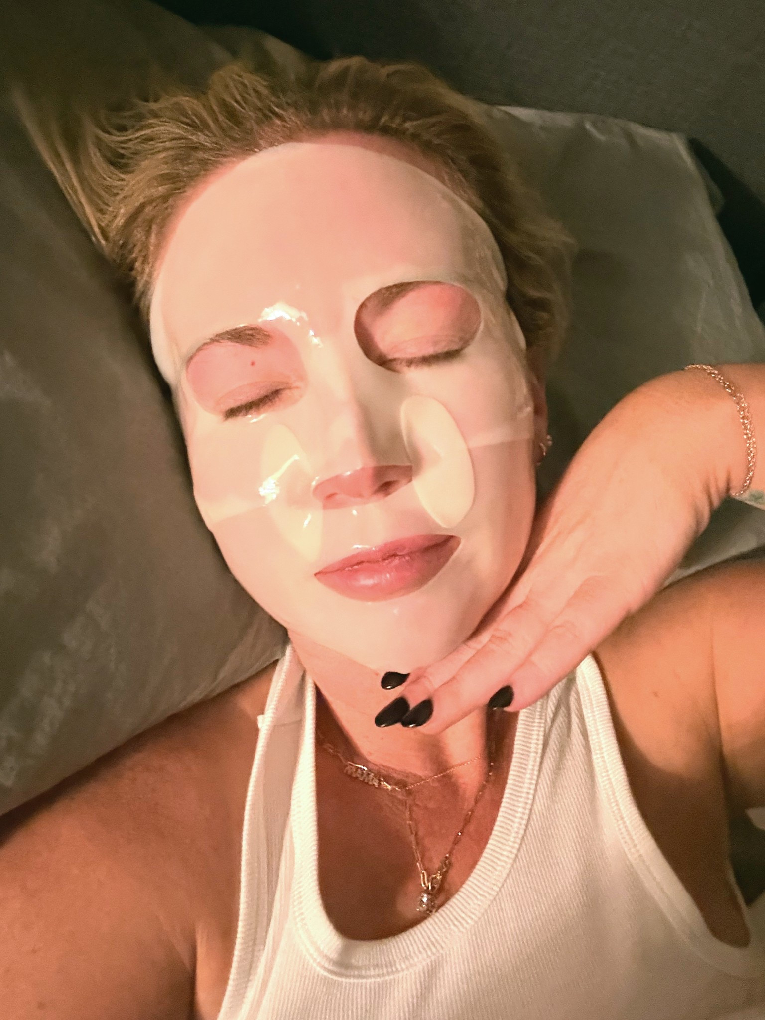 Got a little sun at my sons football game so tonight Im marinating in my favorite face mask. Feels so good on my skin. 

Skincare, skincare over 40

#LTKOver40 #LTKU #LTKBeauty
