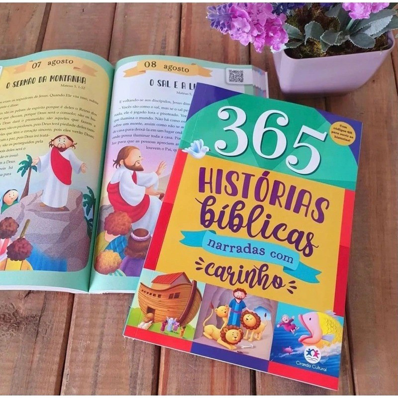Hoje a dica é desse lindo livro que contém 365 histórias Bíblica para contar ondas histórias de fé, bondade e amor.

#LTKbrasil
