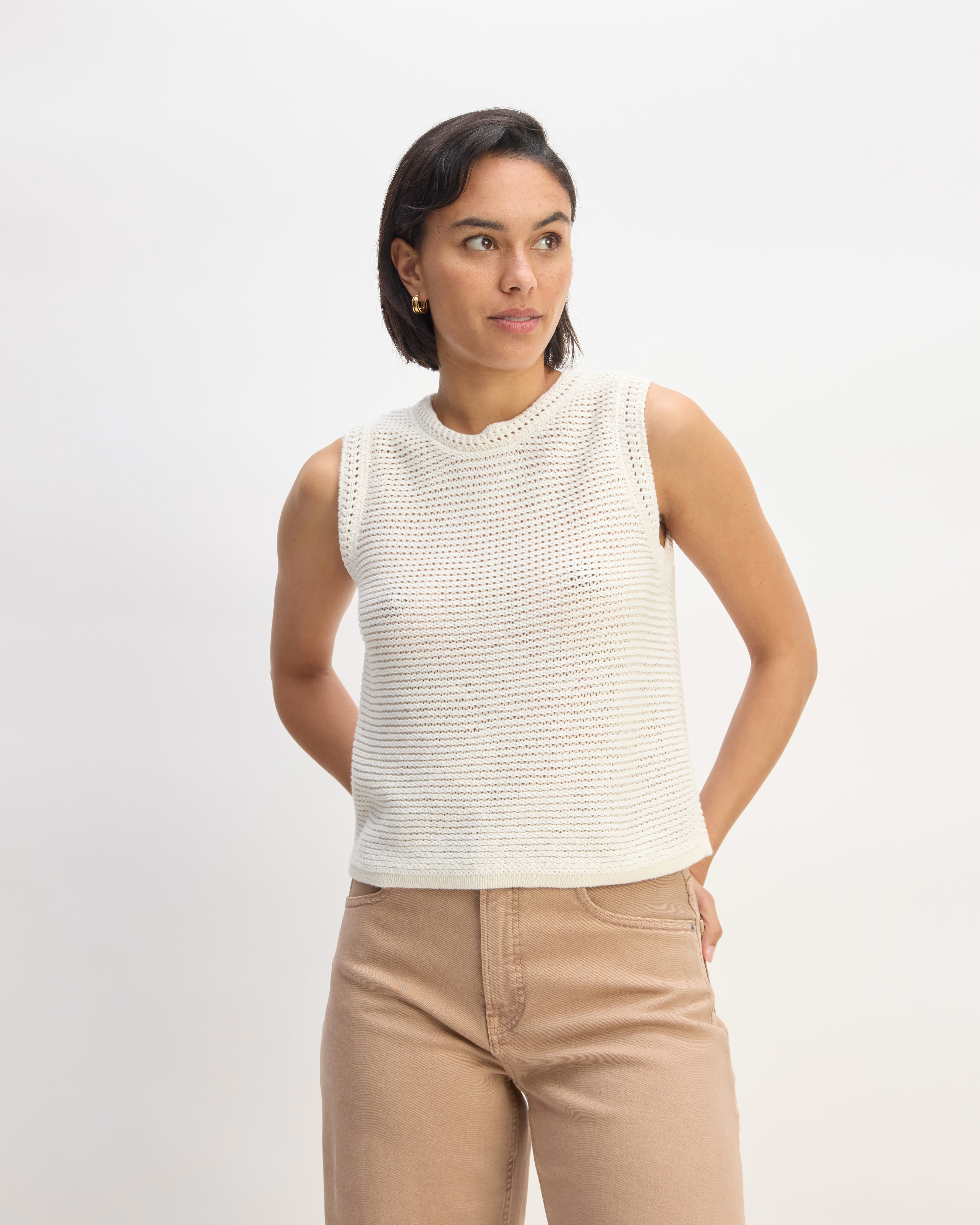 The Organic Cotton Open-Stitch Tank | Everlane