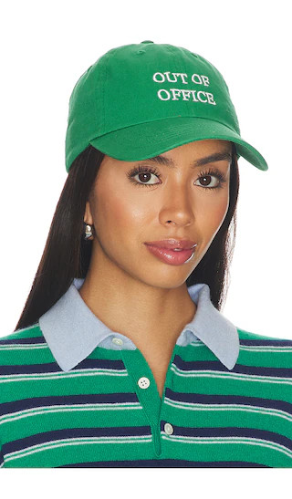 Out Of Office Cap in Green | Revolve Clothing (Global)