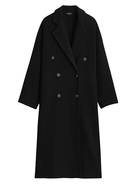 Thea Wool-Blend Splittable Coat | Saks Fifth Avenue