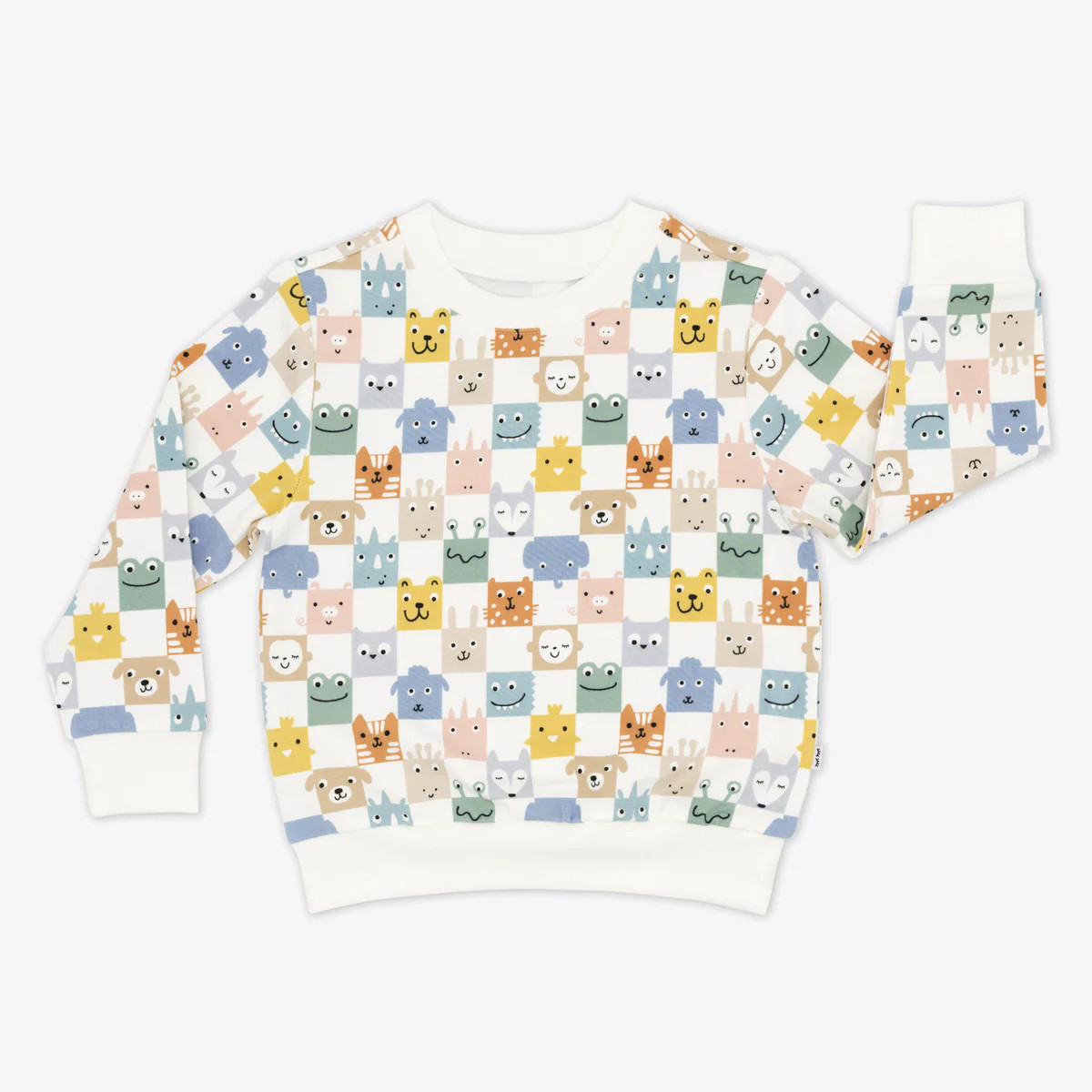 Check Mates Crewneck Sweatshirt | Little Sleepies