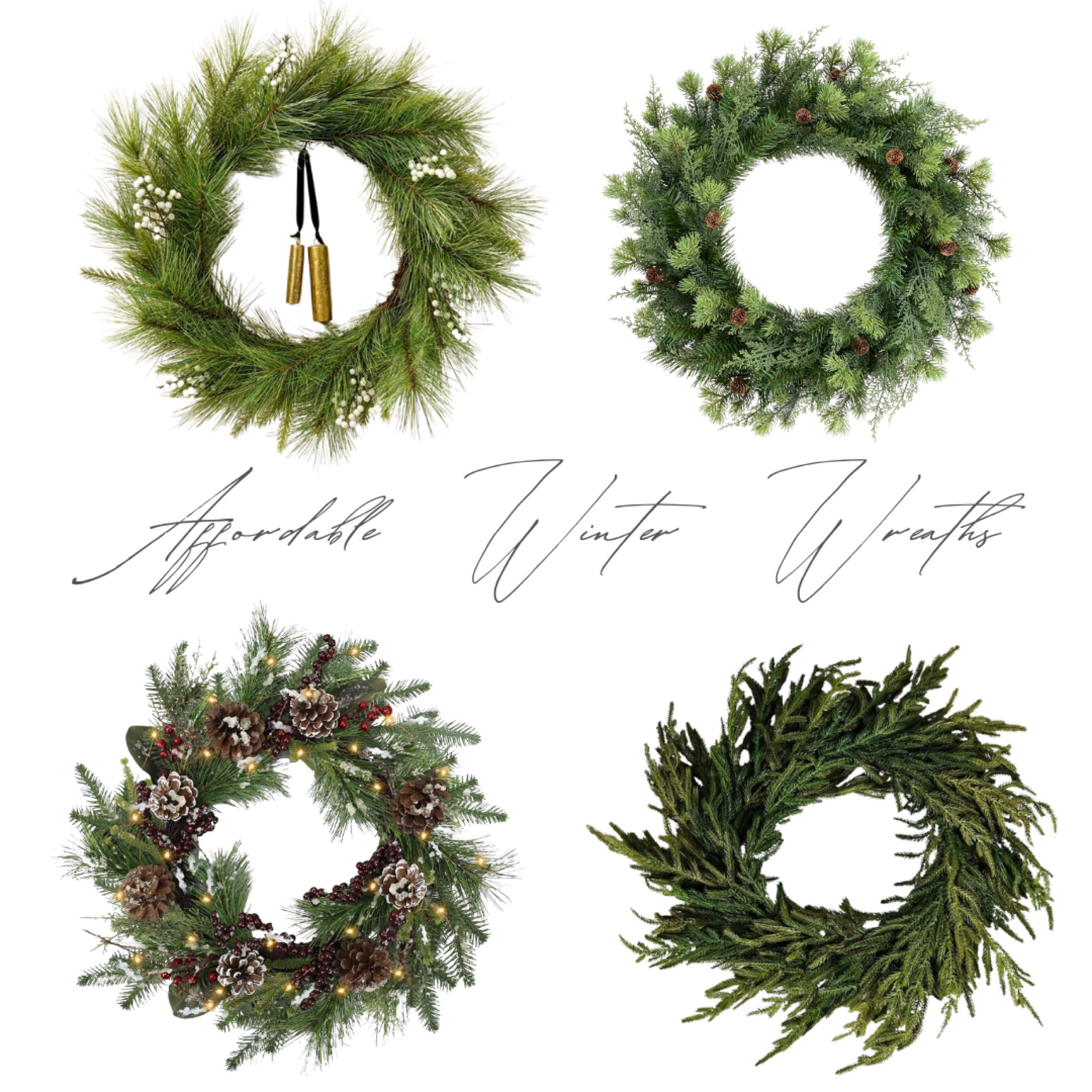 Affordable winter wreaths ❄️

Holiday decor, front door decor, wreath, Christmas wreath

#LTKSaleAlert #LTKHome #LTKHoliday
