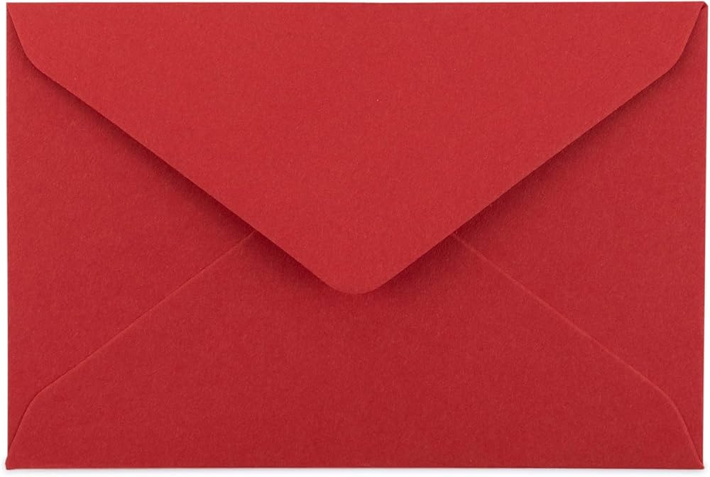 Mini Envelopes Small Assorted Colored Envelopes For Gift Card, Business Card 4"x 2.7" (Red, 60 Pa... | Amazon (US)