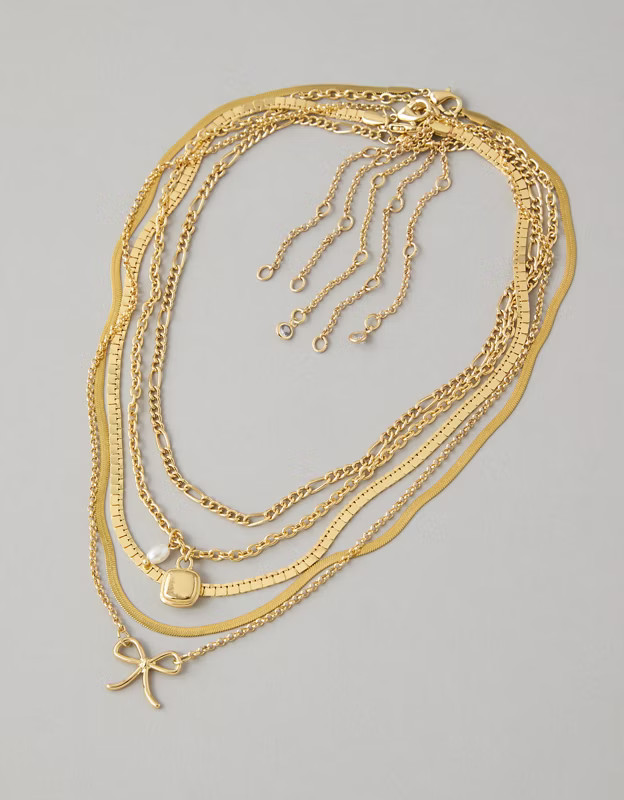 AEO Charm Necklace 5-Pack | American Eagle Outfitters (US & CA)