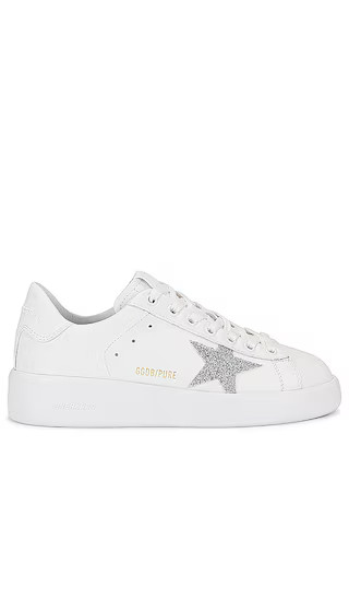 Pure Star Sneaker in White & Silver | Revolve Clothing (Global)