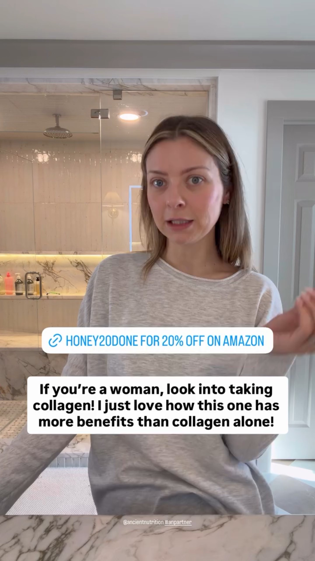 @ancientnutrition #anpartner If you’re a woman, look into taking collagen! I just love how this one has more benefits than collagen alone!