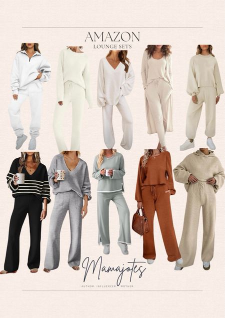 Cozy lounge sets, all from Amazon.





Lounge sets, chic lounge sets, cute lounge sets, cozy loungewear, sweater, sweatpants, hoodie, pullover, casual outfit, airport outfit, errands outfitt

#LTKstyletip #LTKfindsunder50 #LTKfindsunder100