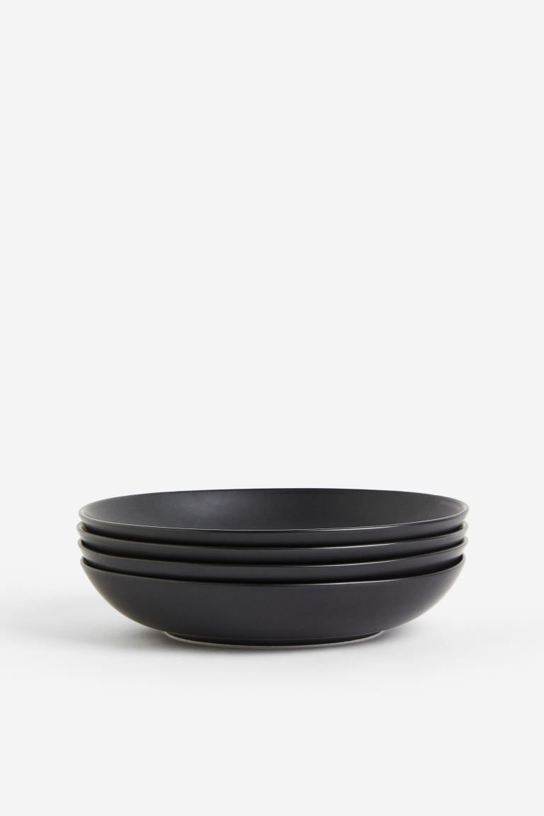 4-pack Deep Porcelain Plates | H&M (US + CA)