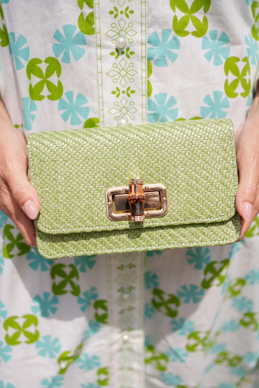 Green Lilly Clutch | Lisi Lerch Inc